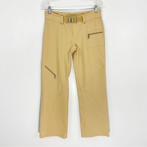 ATHLETA Belted Zip Ski Pants Outdoor Hiking Size 6
